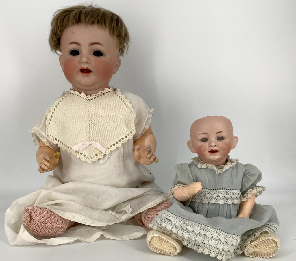 (2) Bisque socket head babies. Includes 20" Simon & (1 of 1)