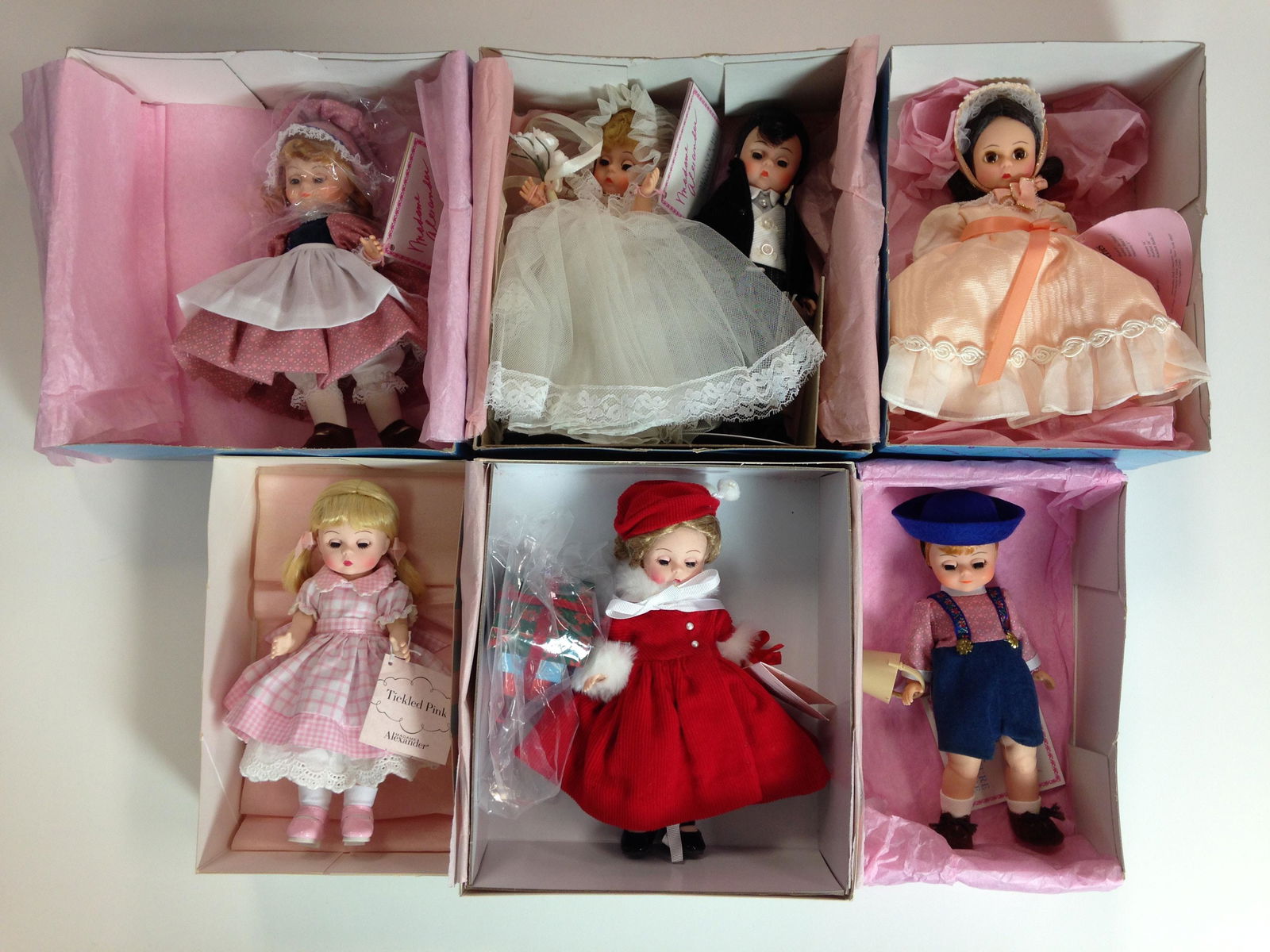 LOT (6) MADAME ALEXANDER 8" HARD PLASTIC DOLLS IN (1 of 1)