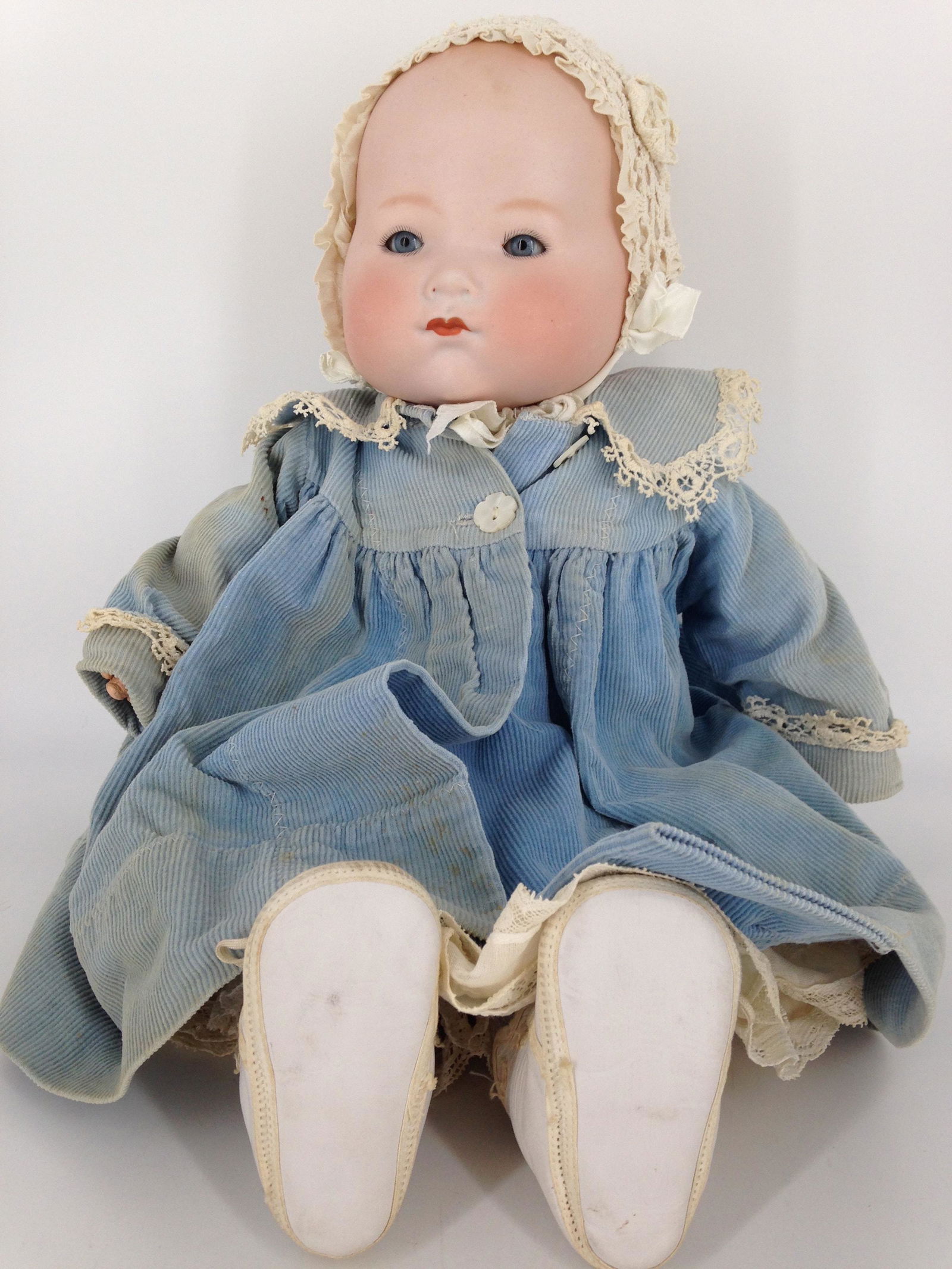 ARMAND MARSEILLE BISQUE FLANGE HEAD BABY "KIDDIEJOY". (1 of 5)