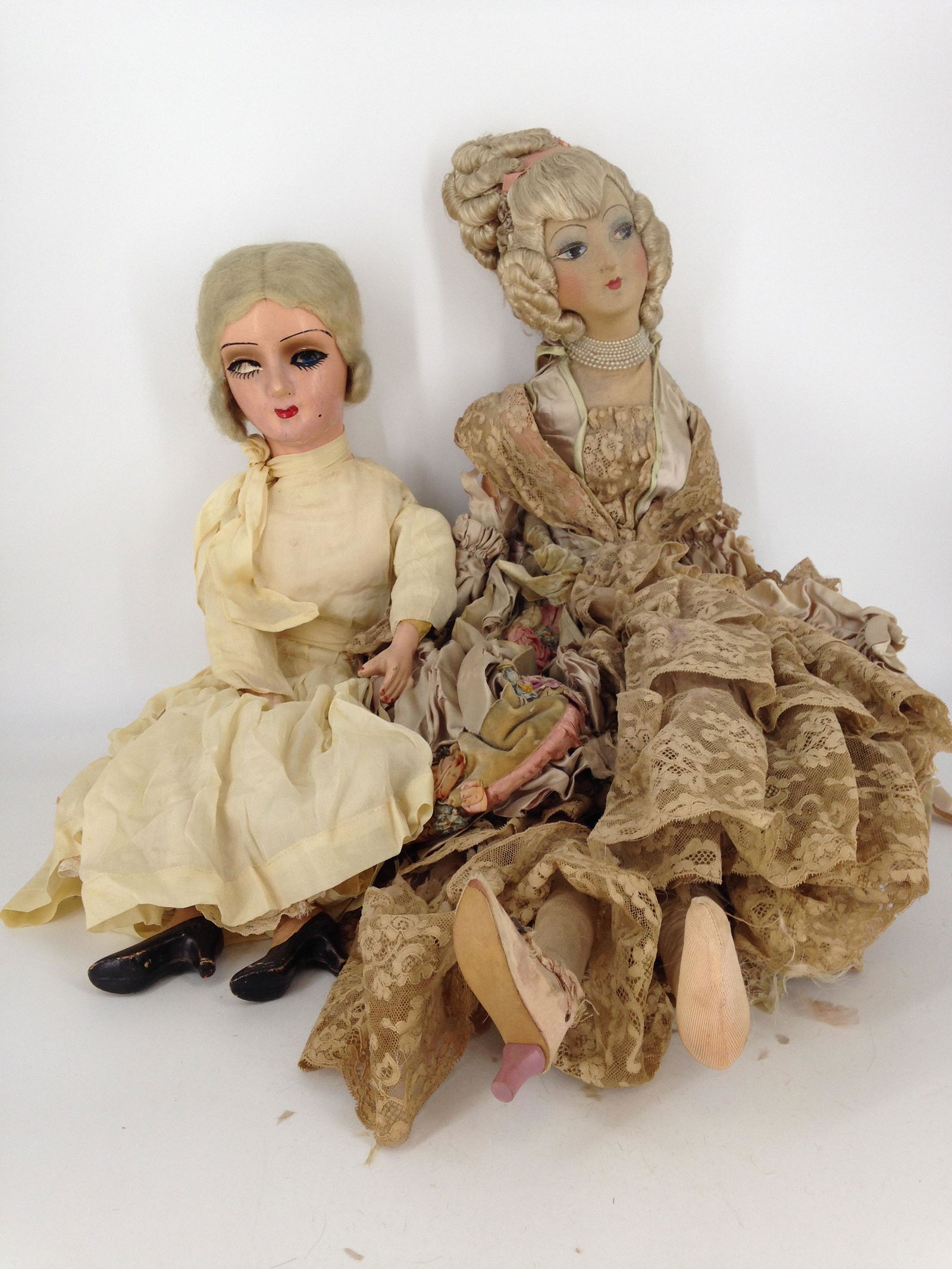 (2) BOUDOIR DOLLS INCLUDING VINTAGE COMPOSITION (1 of 9)