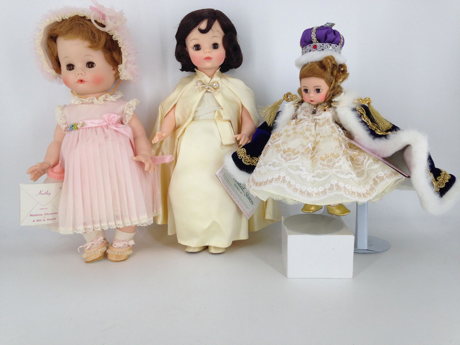LOT (3) MADAME ALEXANDER DOLLS IN BOXES. INCLUDES 13" (1 of 2)