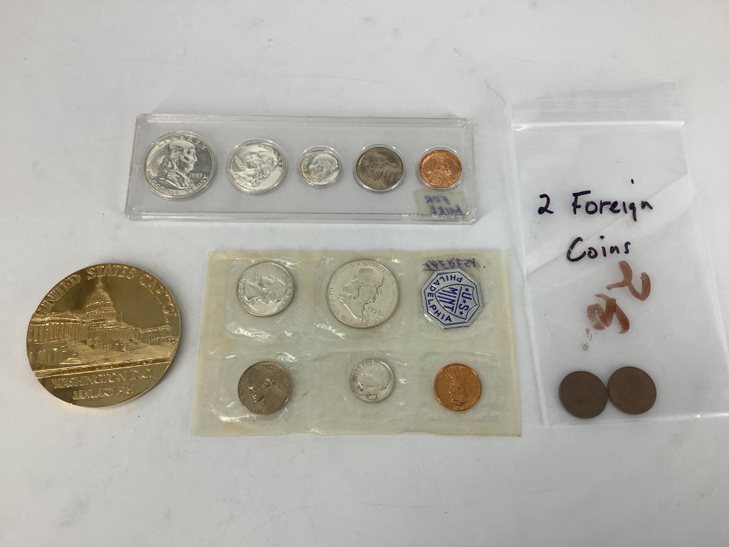 Lot of Assorted Coins and Medal (1 of 7)