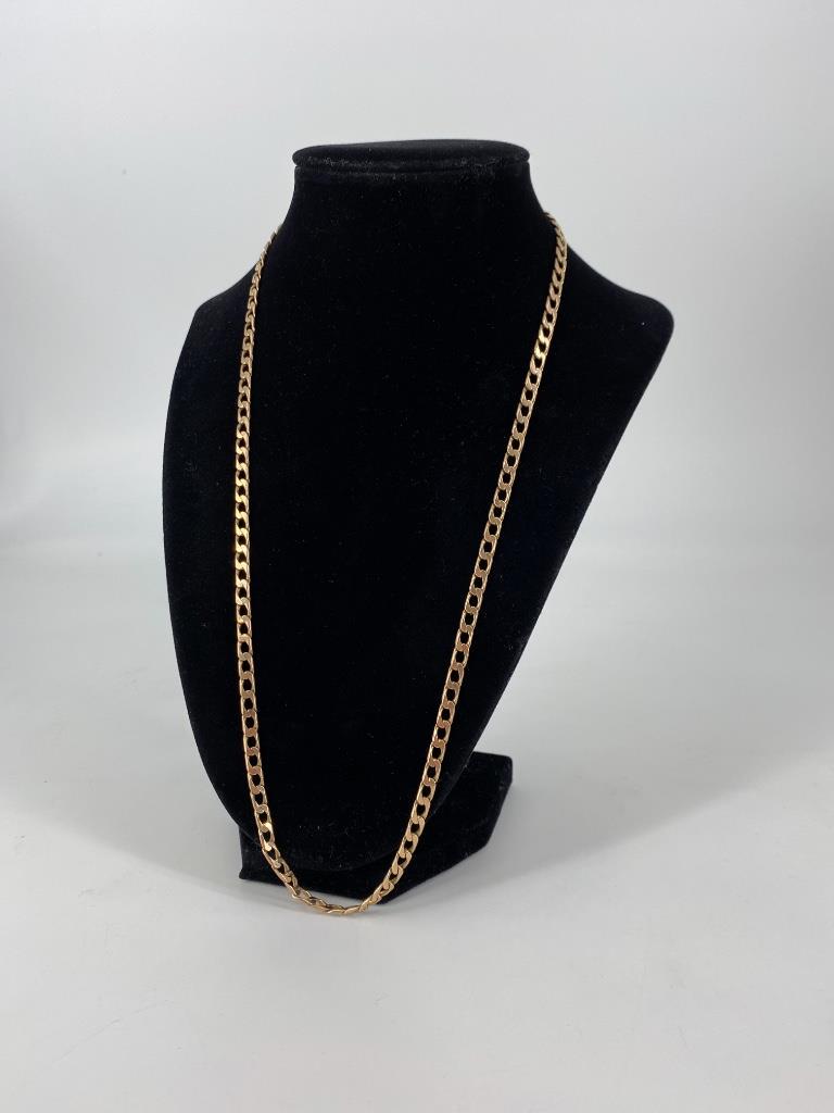 10kt Yellow Gold Curb Link Chain Necklace (1 of 5)