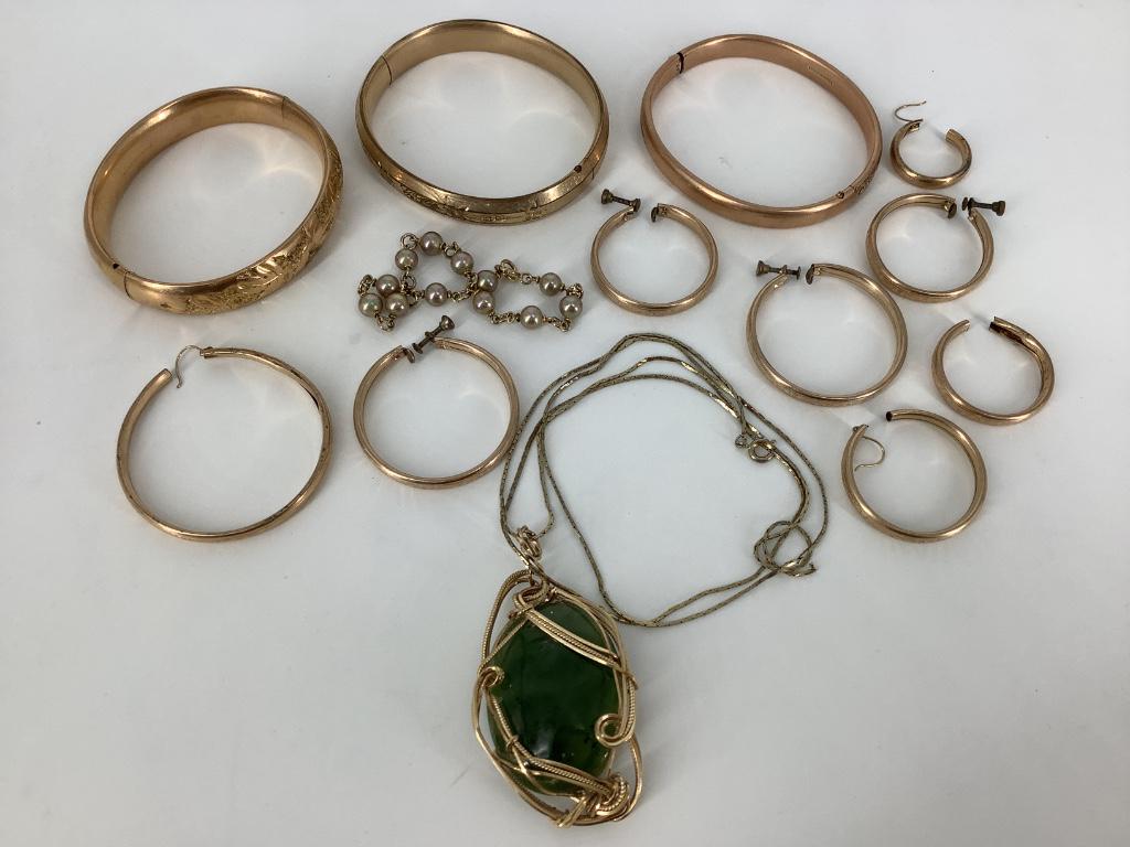 Lot of Vintage Gold-Filled or Gold-Plated Jewelry (1 of 4)