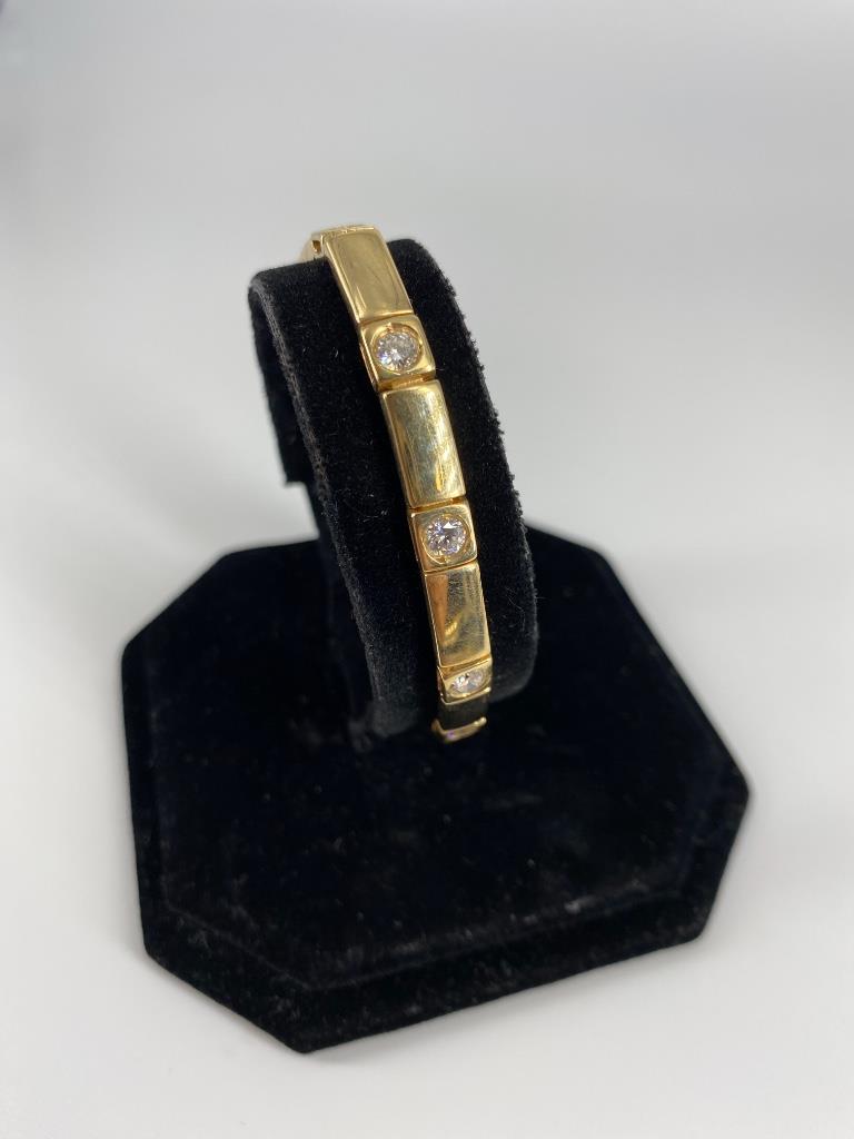 14kt Yellow Gold Diamond Tennis Bracelet (1 of 4)