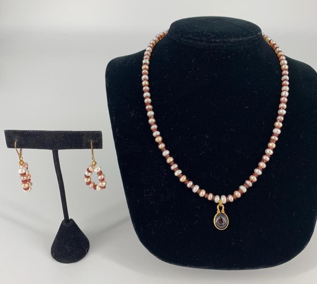 Pearl jewelry set (1 of 5)