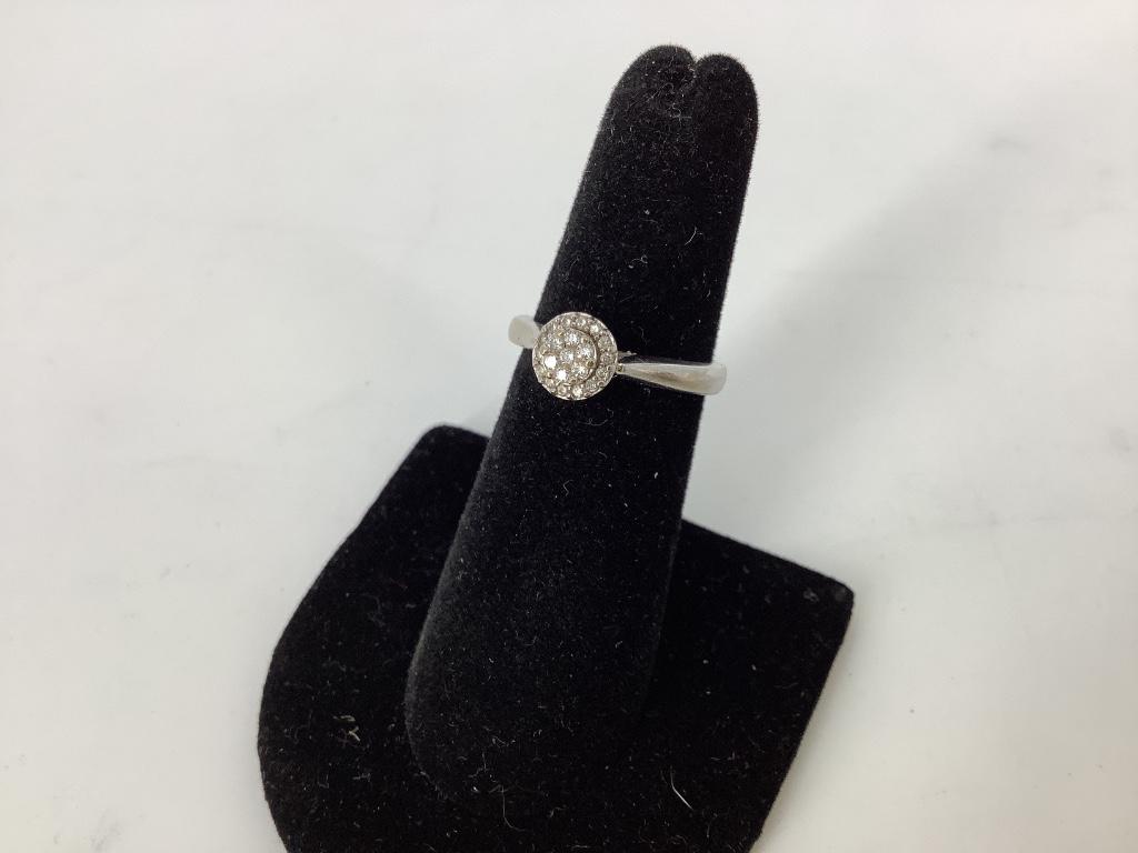 10kt Gold and Diamond Cluster Ring (1 of 1)