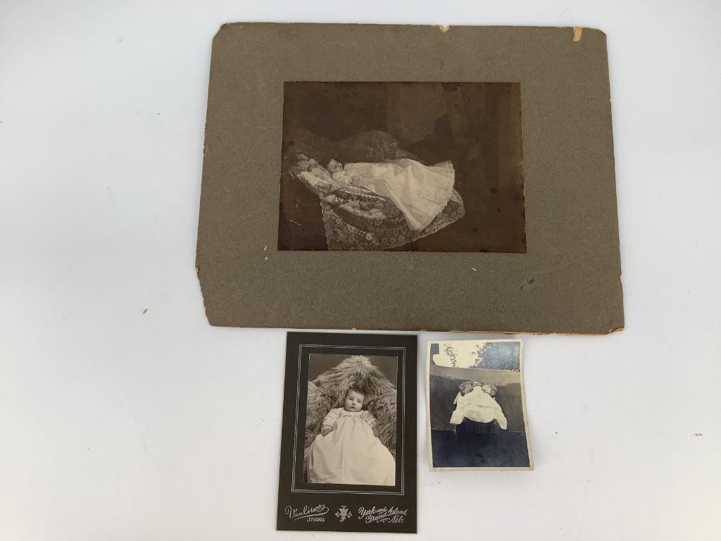 Box lot including Victorian post-mortem photos. (1 of 1)