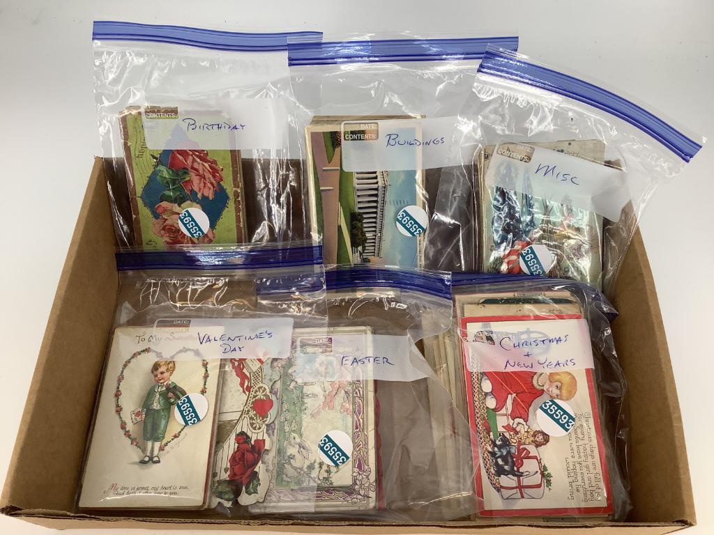 Box lot 6 plastic envelopes filled with early (1 of 1)