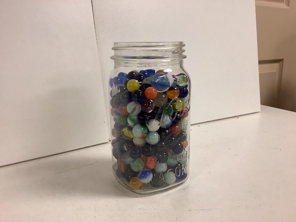 Mason jar of marbles (1 of 1)