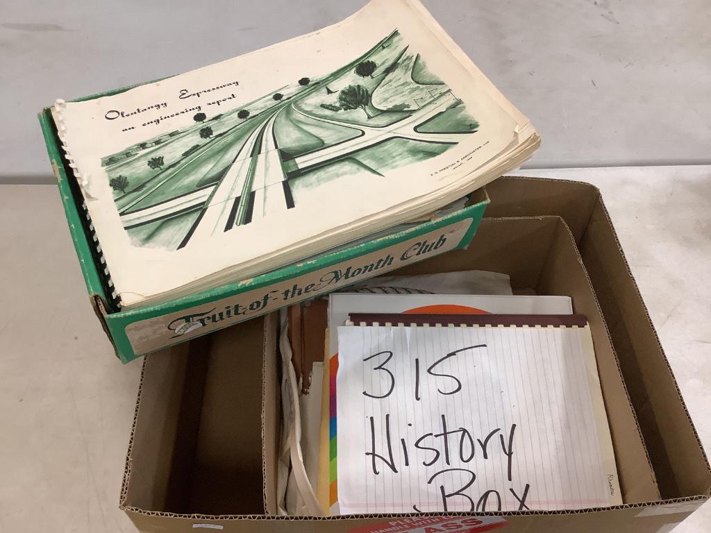 Box lot of ephemera relating to Olentangy expressway in (1 of 1)