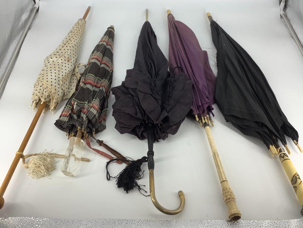 Lot of 5 vintage parasol umbrellas (1 of 9)