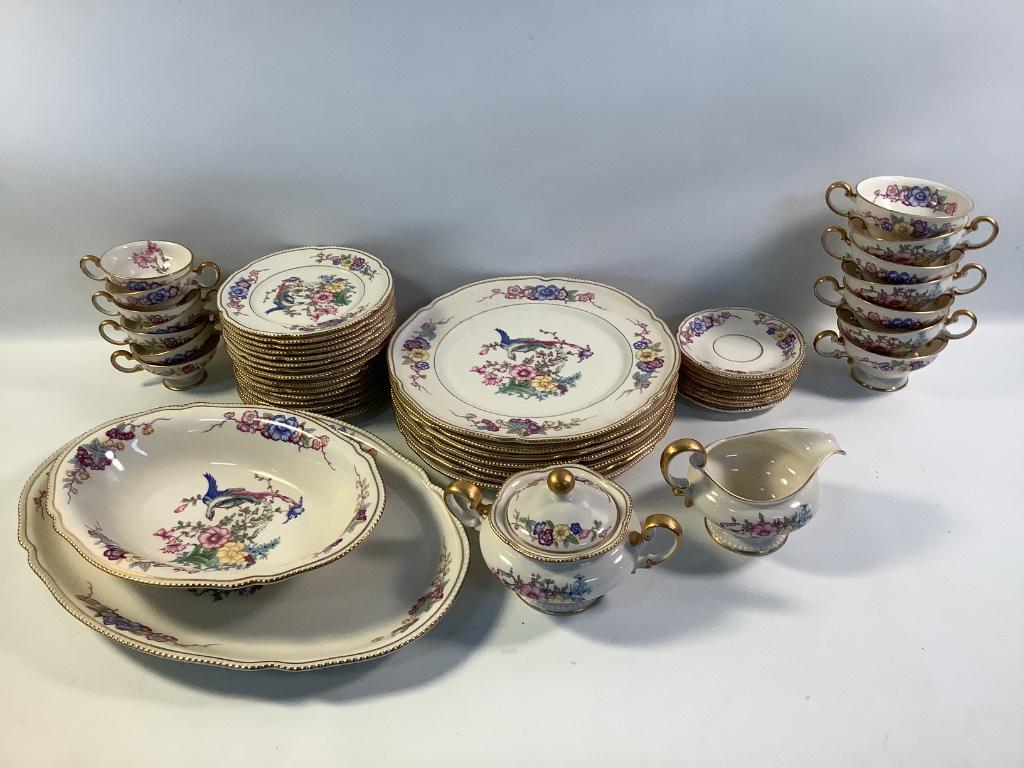 Box lot of 49 piece Castleton China, â€œPhoenixâ€ is: Box lot of 49 piece Castleton China, â€œPhoenix” is the pattern