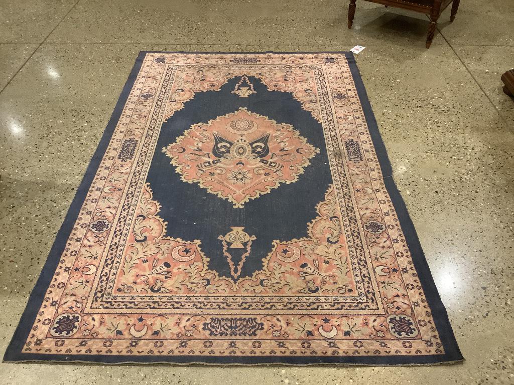 Oriental rug Persian style machine made, 97” x 60” (1 of 5)