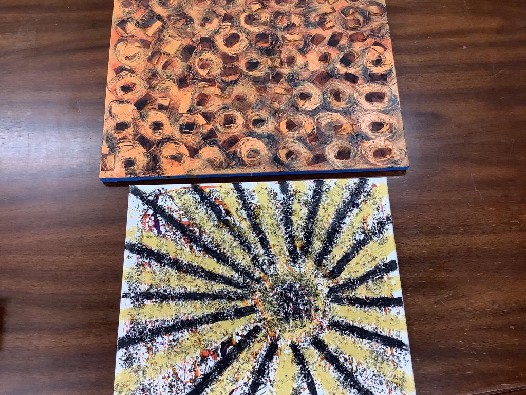 2 Adrian Sibley (Westerville, OH) mixed media pieces (1 of 3)