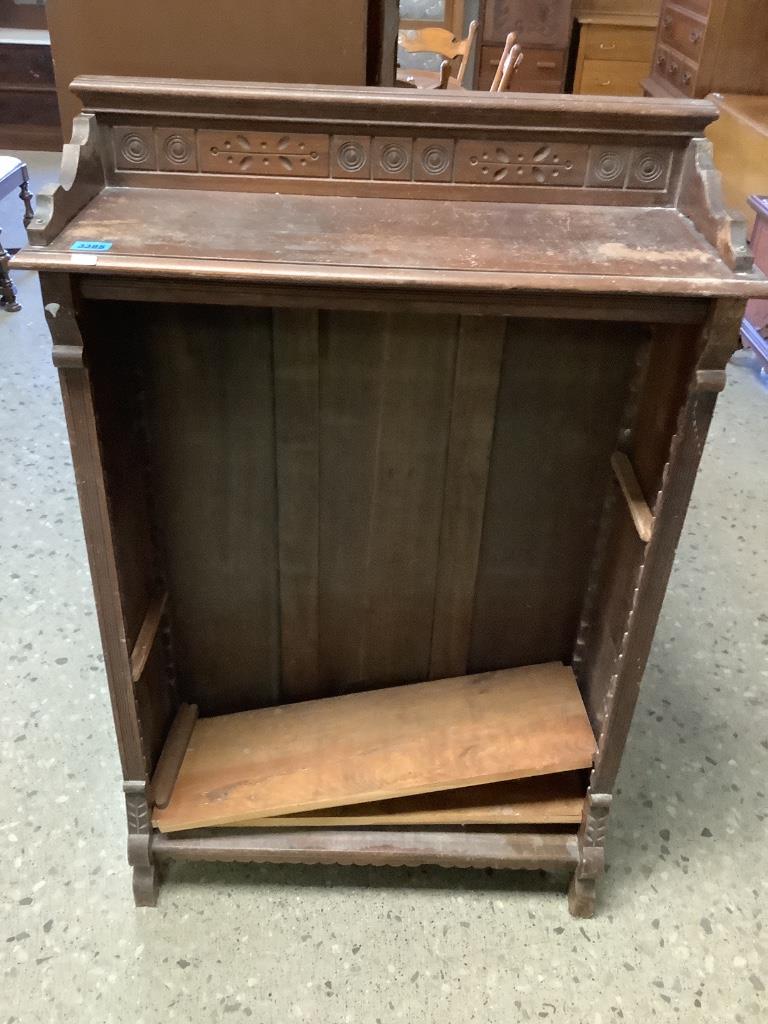 Walnut east lake Victorian open book case. Size (1 of 1)