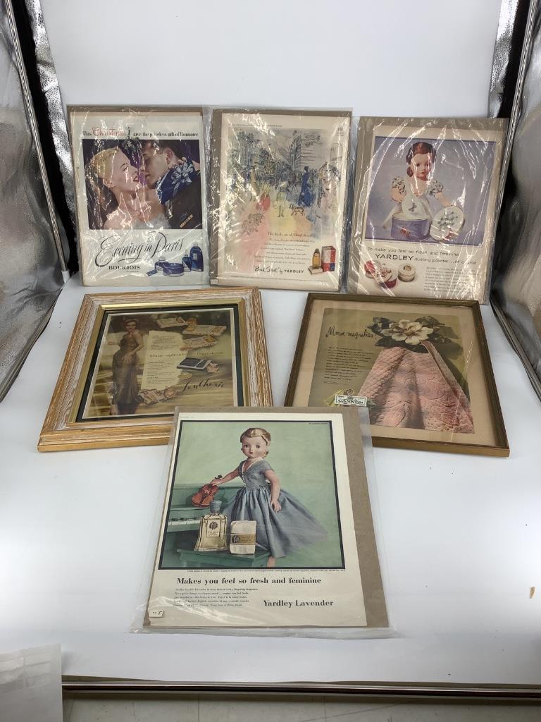 Lot of 6 vintage advertisements. Including (1 of 1)