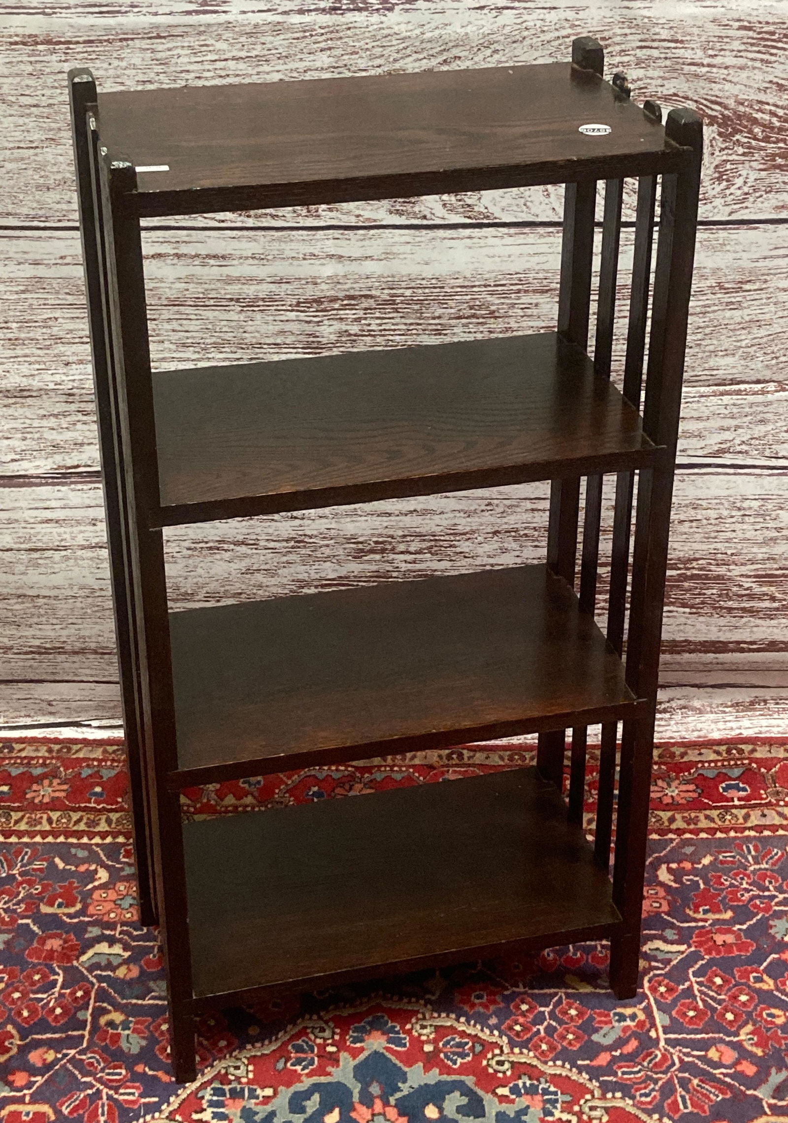 OAK ARTS AND CRAFTS STYLE BOOK SHELF 18X10X34.5 (1 of 1)