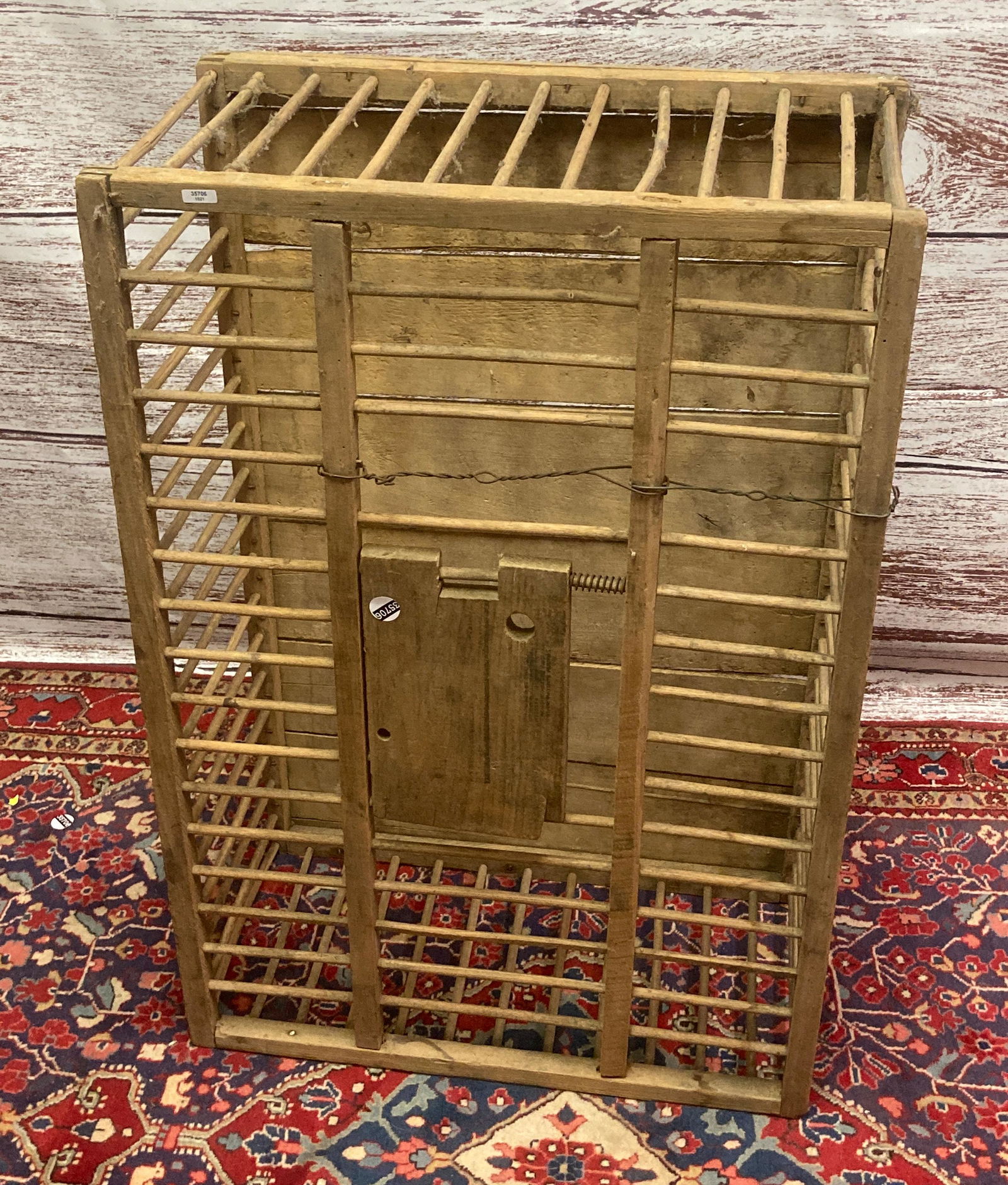 WOODEN CHICKEN CRATE 24X34X12.5: WOODEN CHICKEN CRATE 24X34X12.5