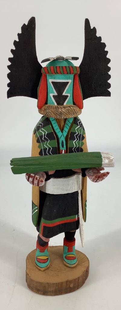 Wooden Hopi Kachina Doll, â€œCrow Motherâ€, signed by (1 of 3)