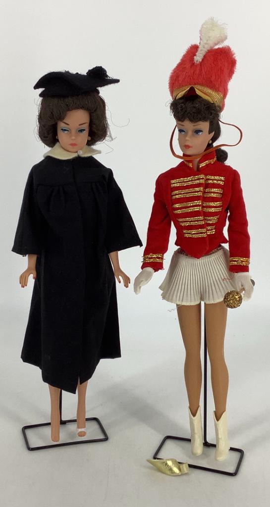 (2) Vintage Barbies. Includes No. 6/7 Brunette Ponytail (1 of 3)