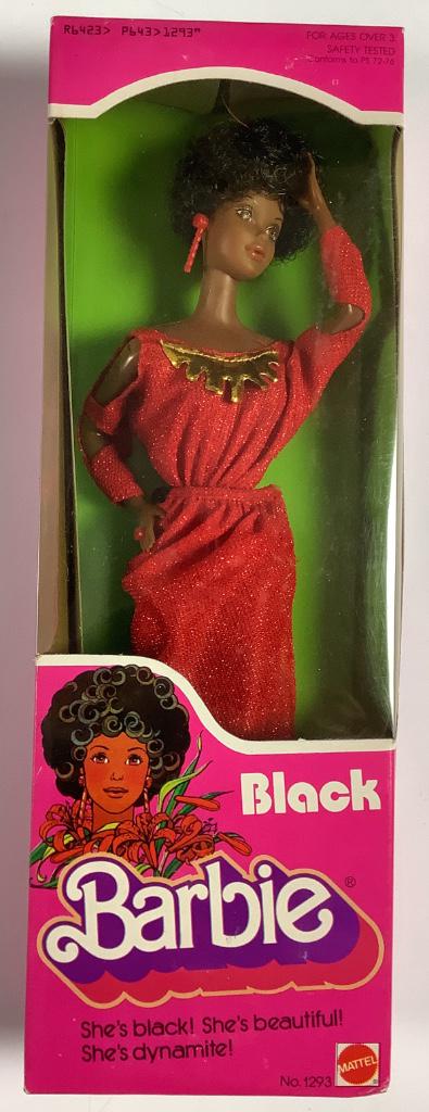 NRFB vintage 1979 "Black Barbie". Box is crimped on (1 of 3)