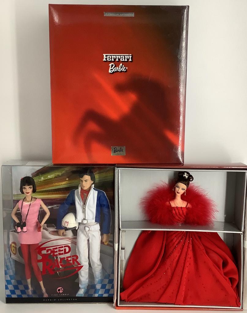 (2) NRFB Barbies including "Speed Racer" Barbie & Ken (1 of 1)