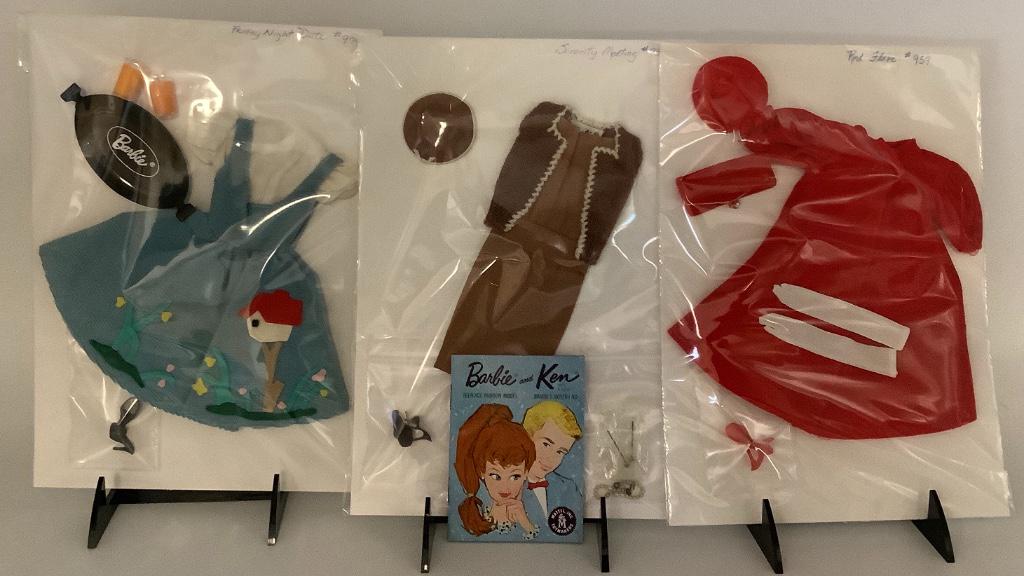 (3) vintage tagged Barbie fashions including Friday (1 of 1)