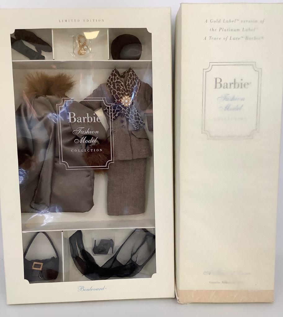 (2) NRFB Silkstone Barbie items including Gold Label "A (1 of 1)