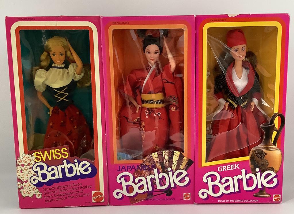 (3) NRFB vintage 1980's Barbie International/Dolls of (1 of 1)