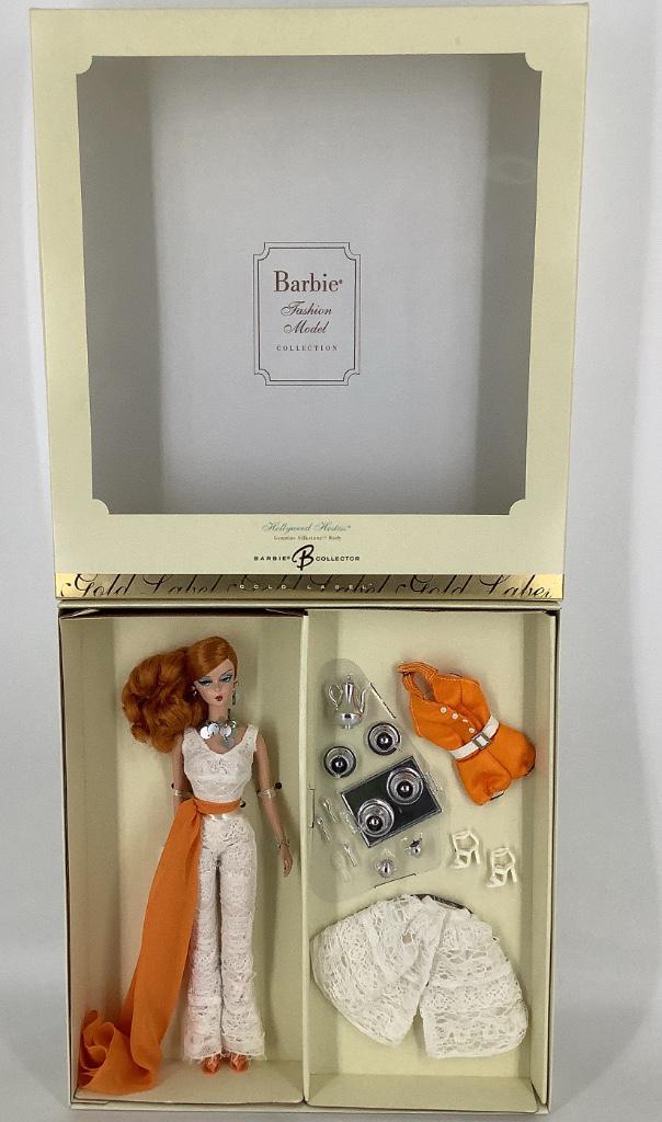 NRFB Gold Label Silkstone Fashion Model Collection: NRFB Gold Label Silkstone Fashion Model Collection Barbie "Hollywood Hostess" set.