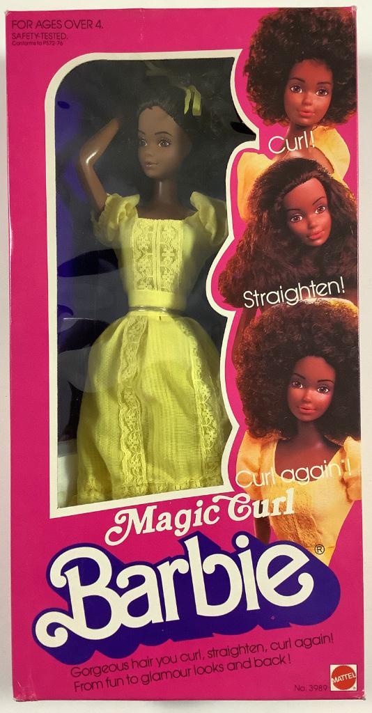NRFB vintage 1981 "Magic Curl" African American Barbie.: NRFB vintage 1981 "Magic Curl" African American Barbie.