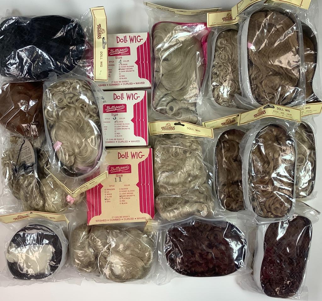 Lot miscellaneous newer doll wigs, mostly Tallina's. (1 of 1)