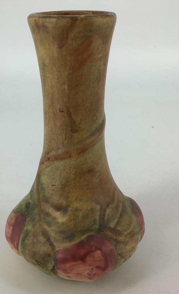 Weller Baldin 7” vase. Wear on rim. (1 of 2)