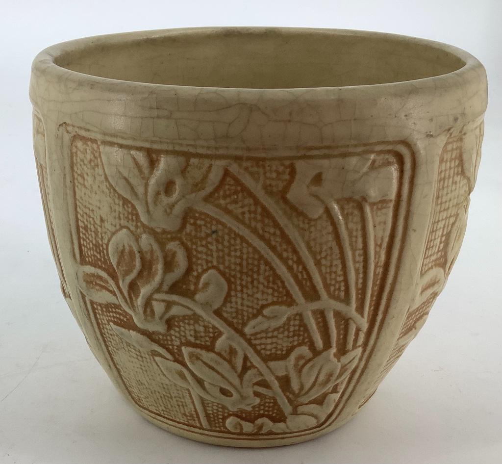 Weller Ivory 5” jardiniere. Showing some wear. (1 of 1)