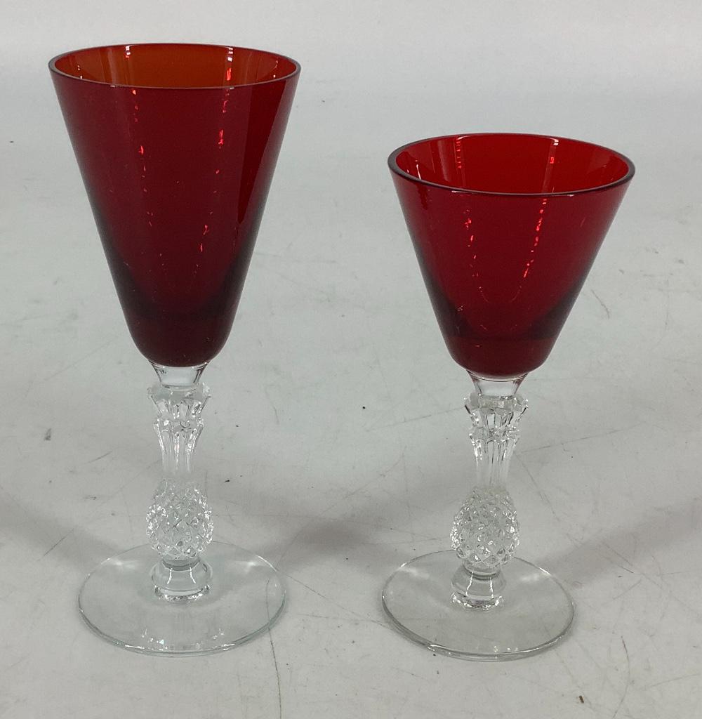 Lot of 2 Morgantown pineapple stem ruby red, one ounce (1 of 3)