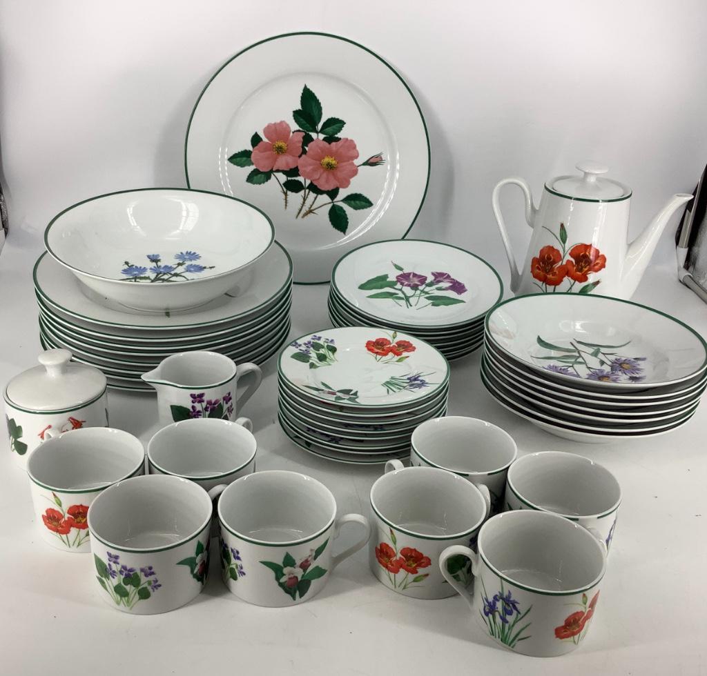 45 piece set dinnerware, National Wildlife Federation. (1 of 2)