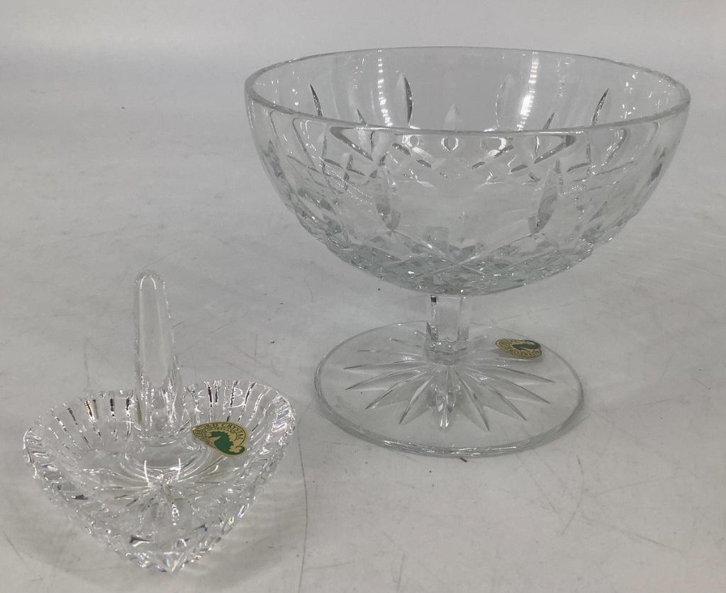 Waterford Crystal Large Heart Ring Holder., Waterford: Waterford Crystal Large Heart Ring Holder. Waterford Crystal 5” dish.