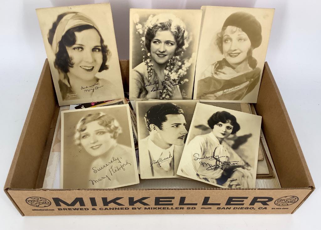 Lot Including old movie star autographed pictures. (1 of 1)