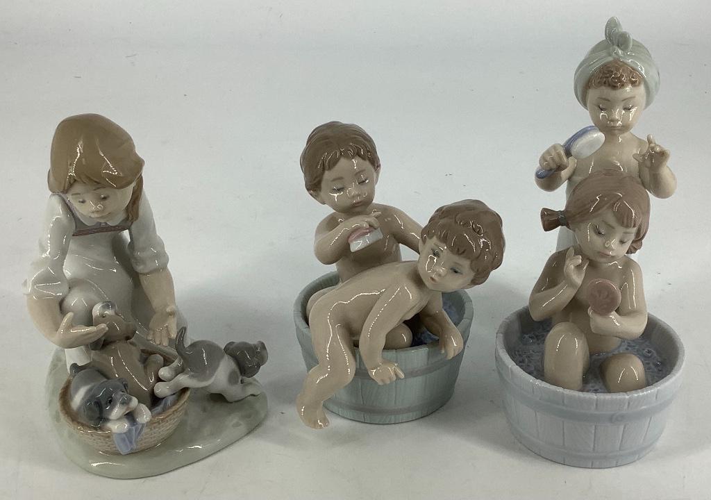 Lot of 3 Lladro figurines (1 of 2)