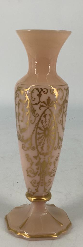 Cambridge CrownTuscan 8” Vase with gold floral (1 of 2)