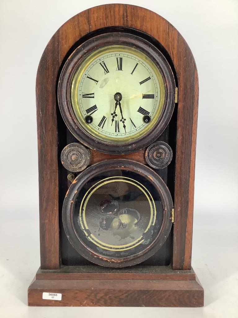 Mahogany beehive 8 day clock, Seth Thomas 15 1/2"H (1 of 3)