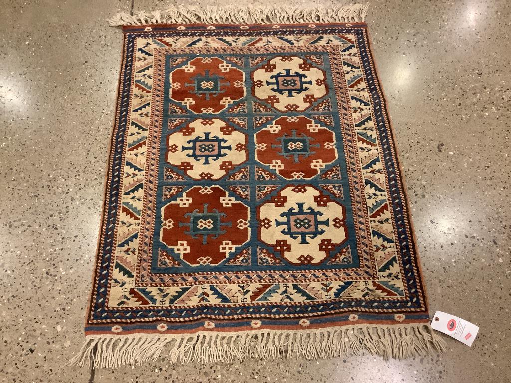 Oriental rug, Kazak, 3’7” x 5’2” (1 of 3)