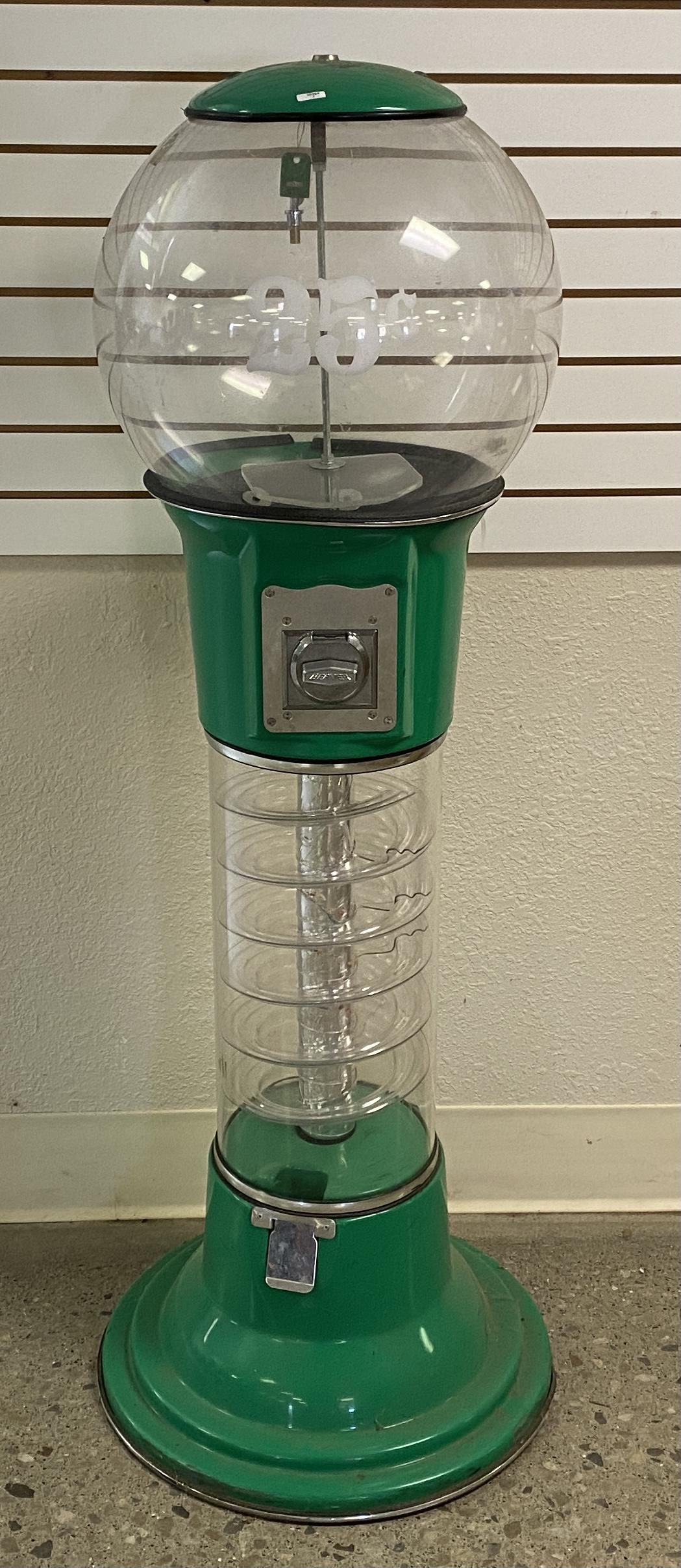 25 cent gum ball machine. 58 x 18 x 18 in. (147.32 x (1 of 7)