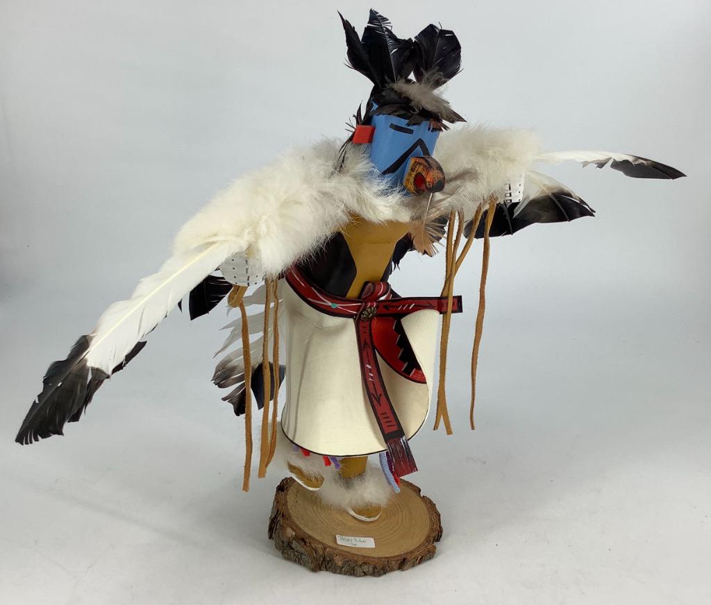Native American kachina doll, signed by Eagle Dancer (1 of 2)