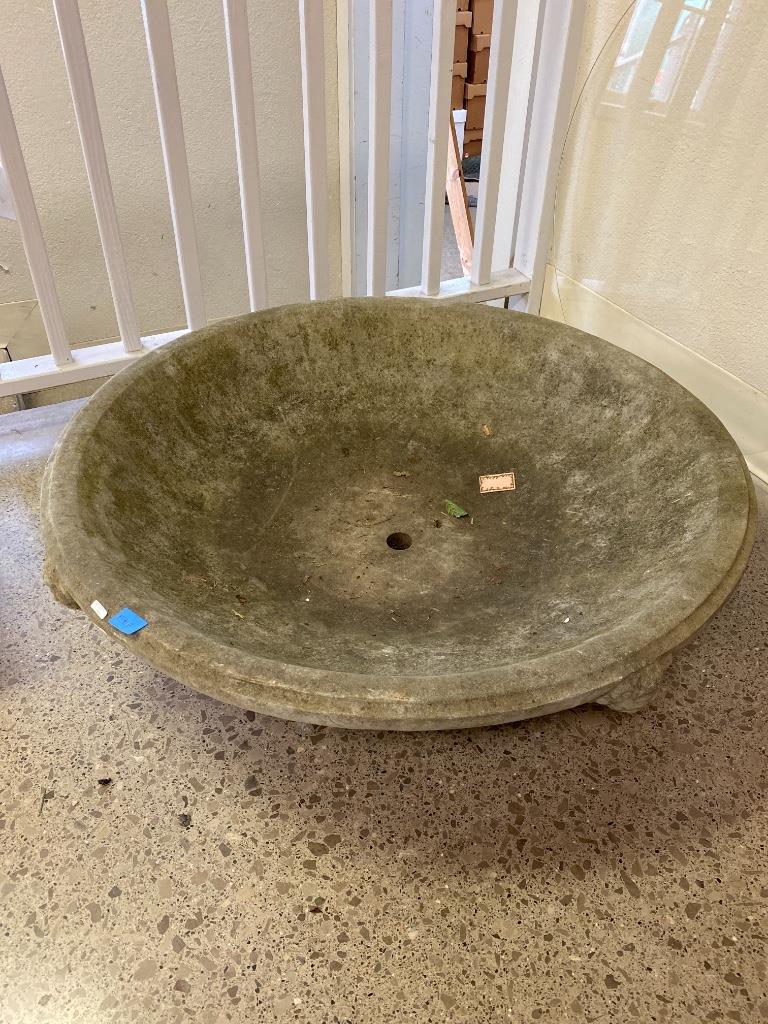 Concrete lawn ornament, 40" diameter. (1 of 2)