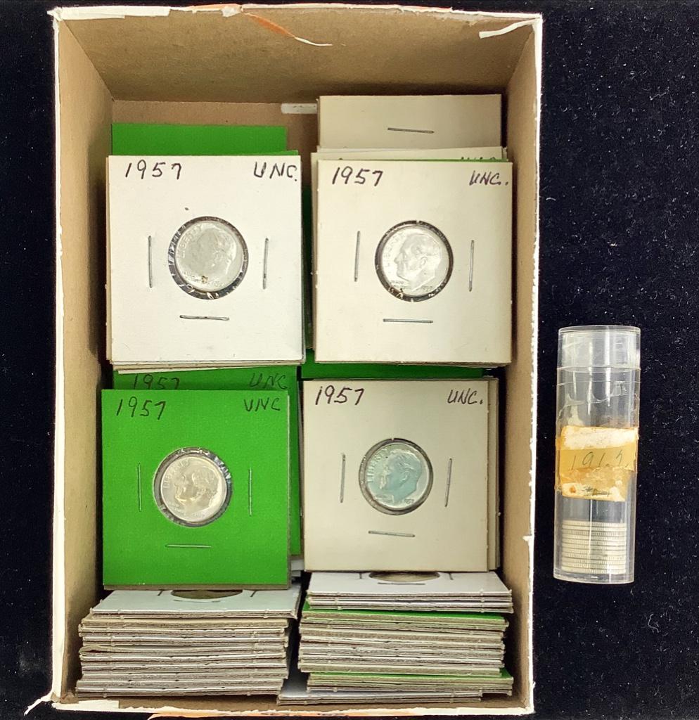 Box Lot US Roosevelt Silver Dimes (1 of 9)