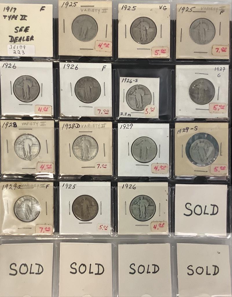 Lot of Standing Liberty Silver Quarters (1 of 10)