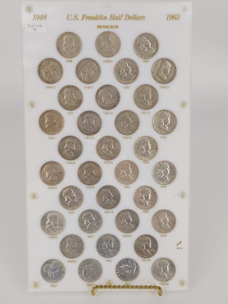 US Franklin Half Dollar Set (1 of 2)