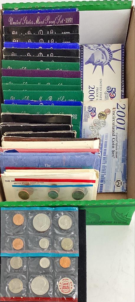 Lot of US Proof, Mint Proof, and Uncirculated Coin Sets (1 of 9)
